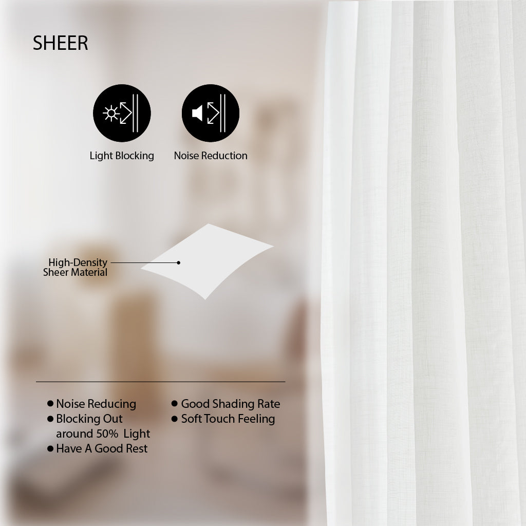 Kaaten Ole Multicolour Langsir Tingkap/Sliding Door Murah Curtain Sheer Readymade Hotel Plain