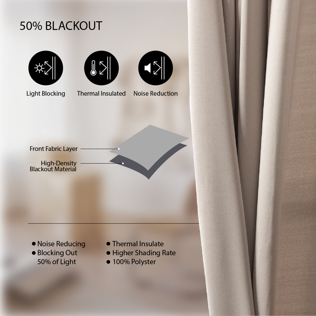 Kaaten Combi Multicolour Langsir Tingkap Murah Curtain Semi Blackout Readymade Hotel Design